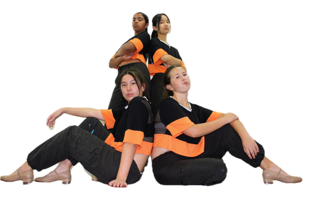 High school tap students in their